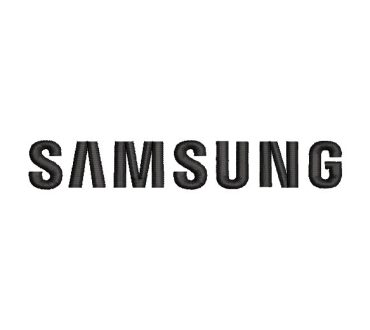 Logo Samsung letra Diseños de Bordado