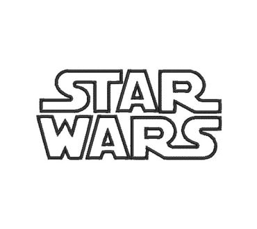 Logo Star Wars Letra Diseños de Bordado