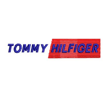 Logo Tommy Hilfiher Bandera Diseños de Bordado