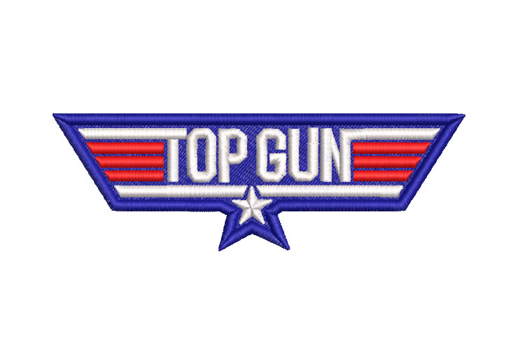 Logo Top Gun Diseños de Bordado