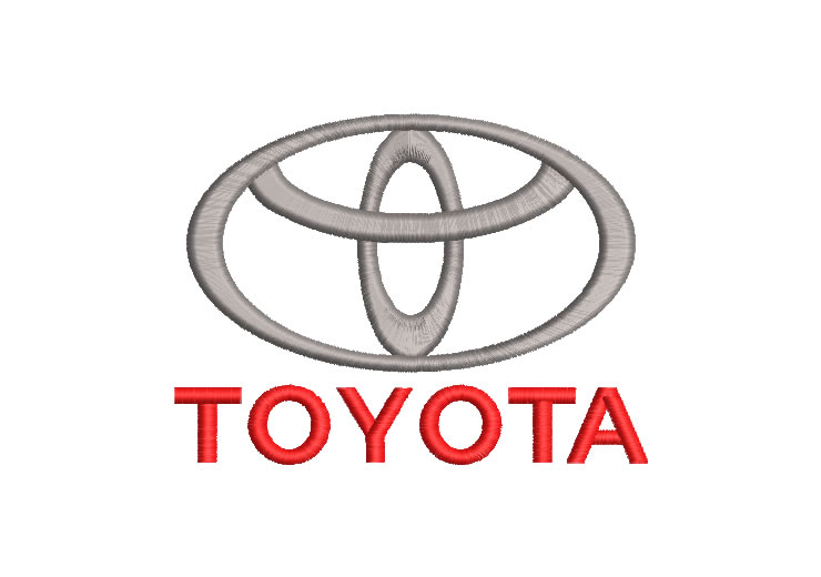 Logo Toyota Diseños de Bordado