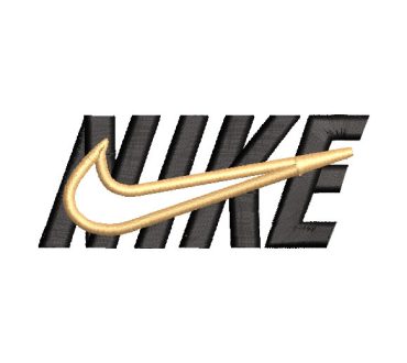 Logo con Letra Nike en Medio Diseños de Bordado