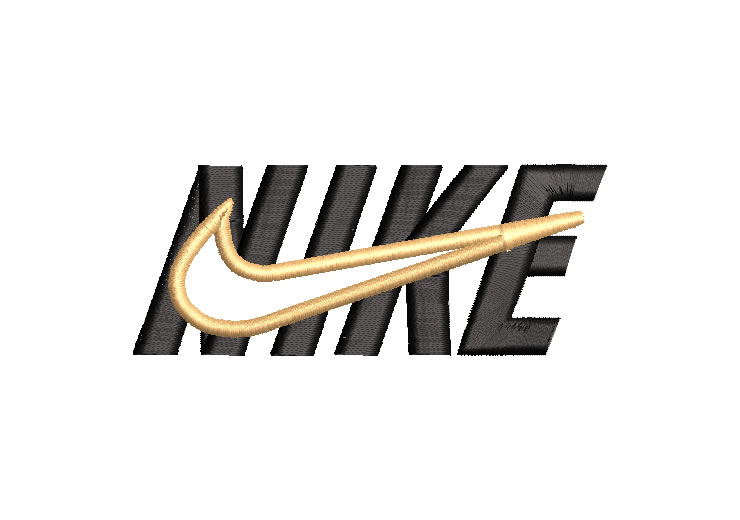 Logo con Letra Nike en Medio Diseños de Bordado