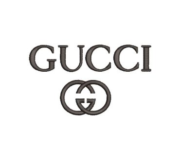 Logo letra Gucci Diseños de Bordado