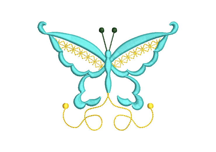 Mariposa fantasía Diseños de Bordado