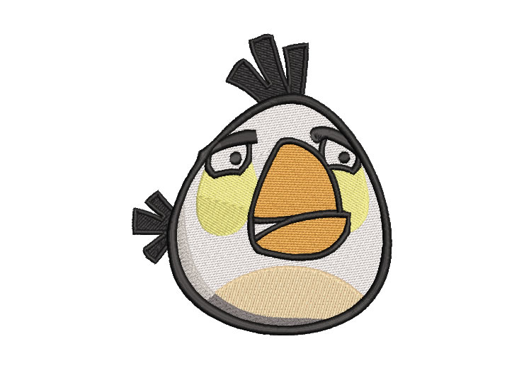 Matilda Pájara Blanca Angry Birds Diseños de Bordado