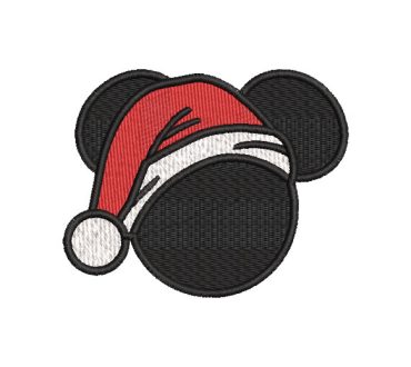 Mickey Mouse de Navidad Papa Noel Diseños de Bordado