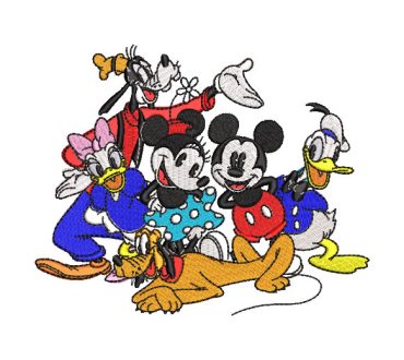 Mickey y sus Amigos Diseños de Bordado