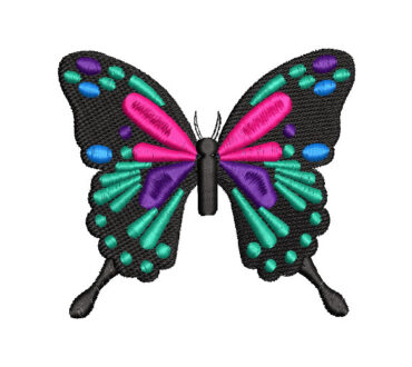 Mini Mariposa de Colores Diseños de Bordado