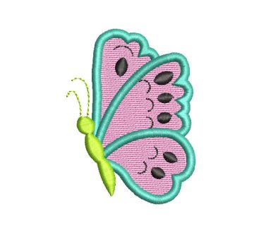 Mini Mariposa de Colores Diseños de Bordado