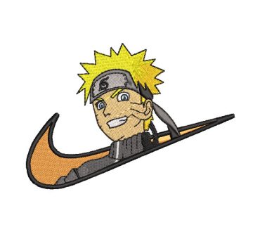 Naruto Nike Diseños de Bordado