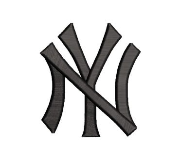 New York Yankees Logo para Gorra 3D Diseños de Bordado