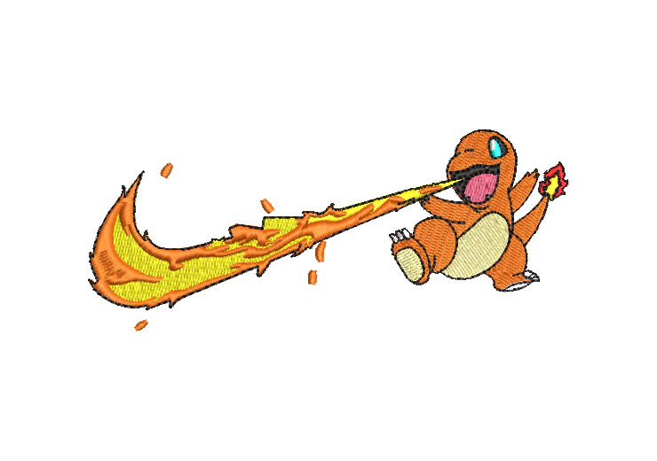 Nike Pokémon Diseños de Bordado