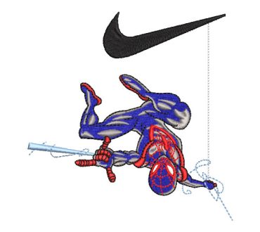 Nike Spiderman Hombre Araña Logo Diseños de Bordado