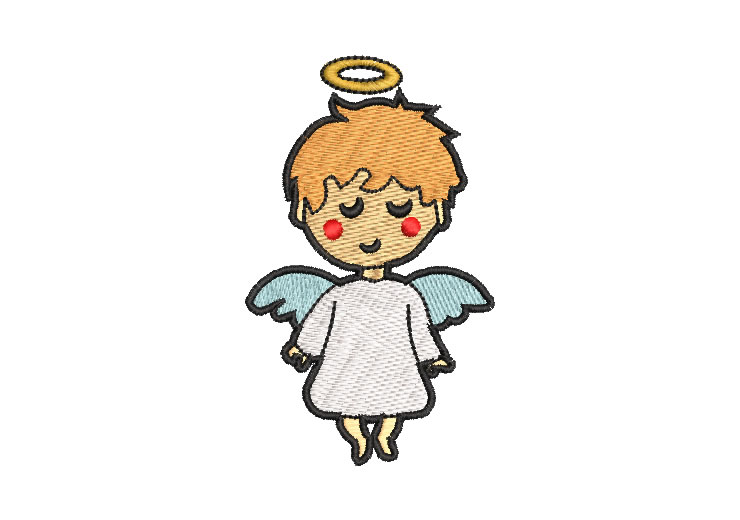 Niño ángel con Alas Diseños de Bordado