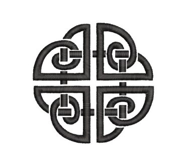 Nudo perenne celta símbolo ancestral Diseños de Bordado