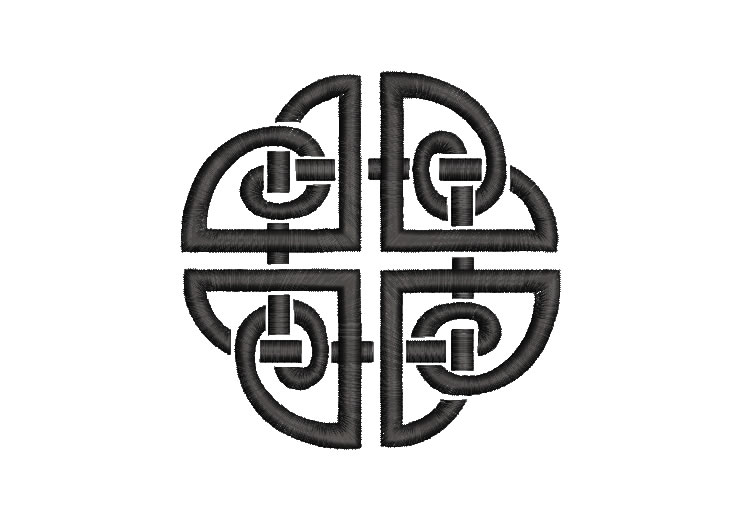 Nudo perenne celta símbolo ancestral Diseños de Bordado