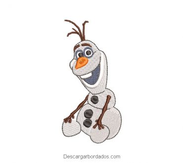 Olaf de Frozen Diseños de Bordado