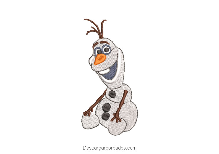 Olaf de Frozen Diseños de Bordado