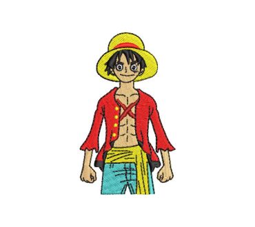 One Piece Monkey Luffy Anime Diseños de Bordado