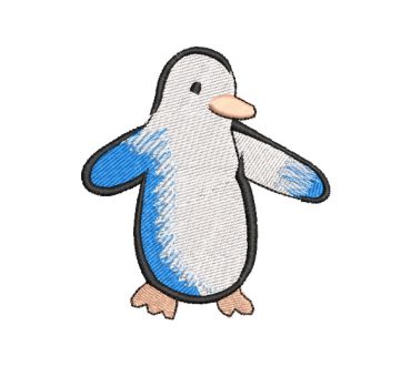 Pingüino Diseños de Bordado