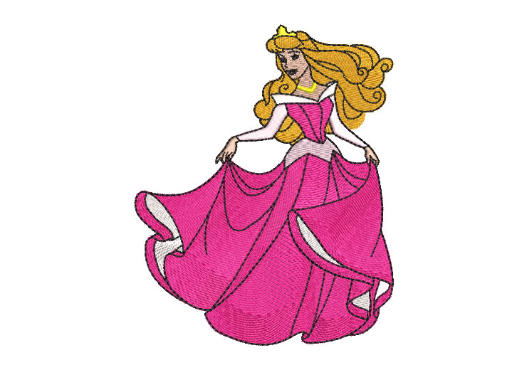 Princesa Aurora Diseños de Bordado