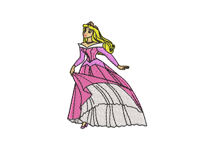 Princesas Aurora Disney Diseños de Bordado