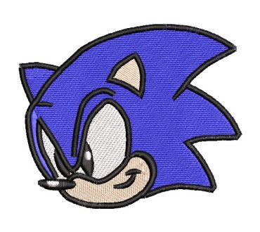 Rostro de Sonic Diseños de Bordado