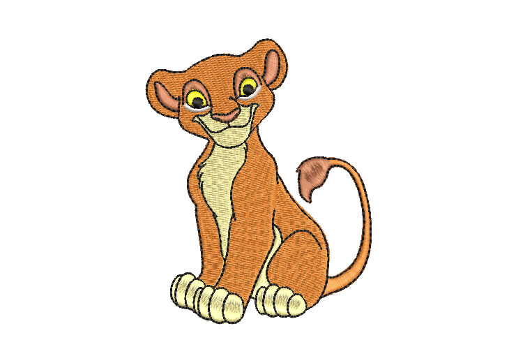 Simba El Rey León Diseños de Bordado