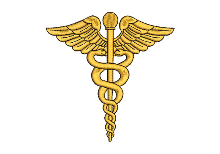 Símbolo Médico Diseños de Bordado