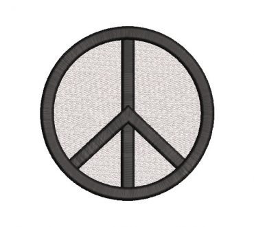 Símbolo de Paz Diseño de Bordado