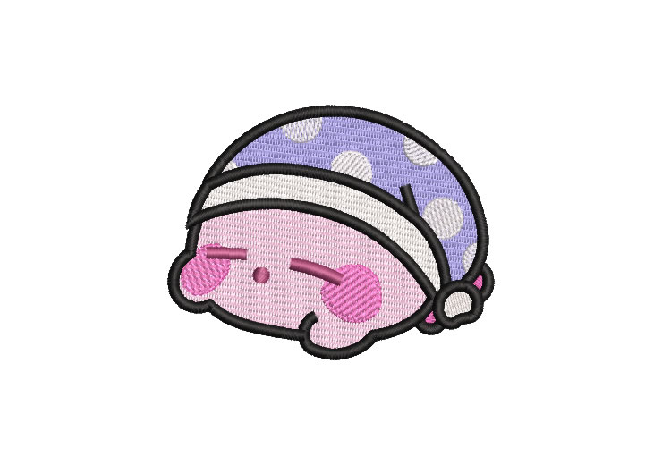 Sleep Kirby Sueño Diseños de Bordado