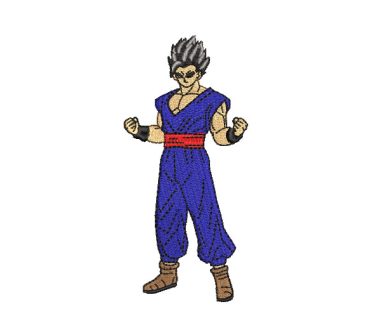 Son Gohan Dragon Ball Z Diseños de Bordado