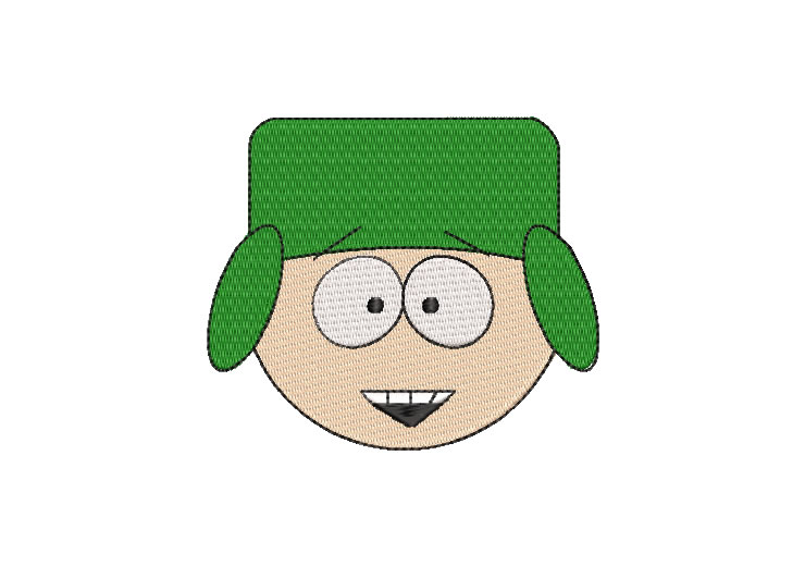 South Park Kyle Broflovski Diseños de Bordado