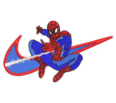 Spider-Man Hombre Araña Nike Diseños de Bordado