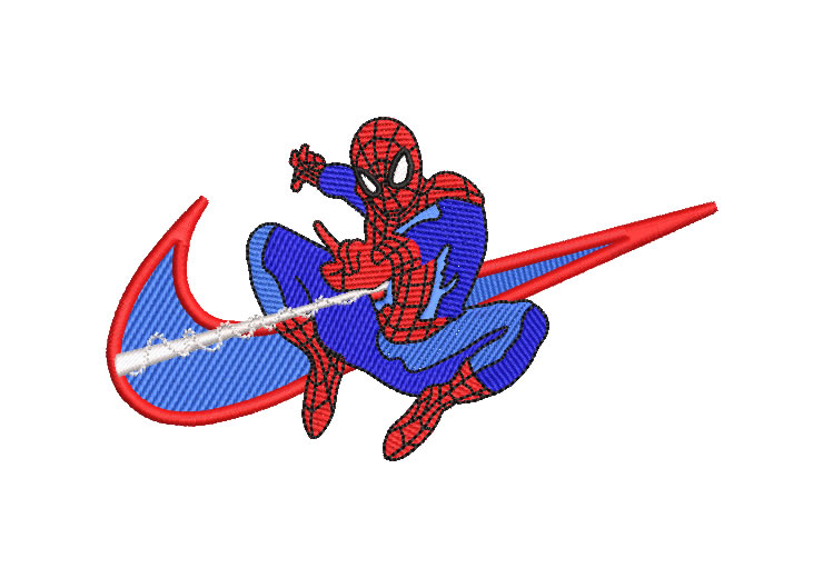 Spider-Man Hombre Araña Nike Diseños de Bordado