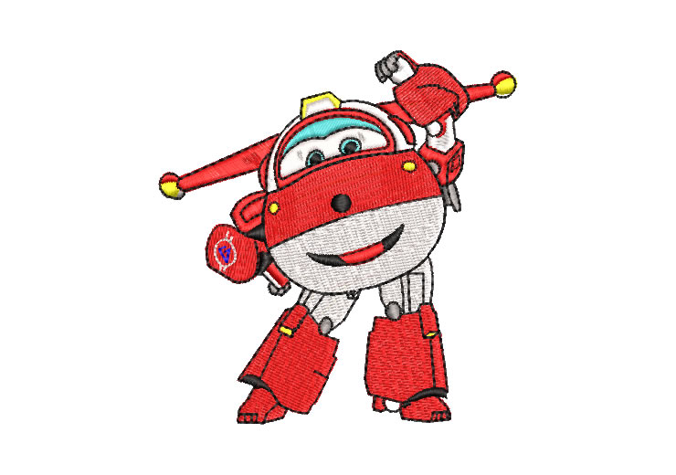 Super Wings Jett Diseños de Bordado