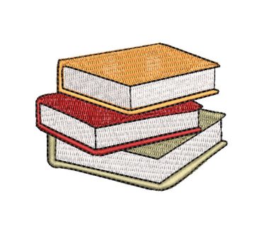 Tres Libros Escolares Diseños de Bordado