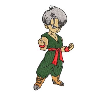Trunks dragon ball Z Diseños de Bordado