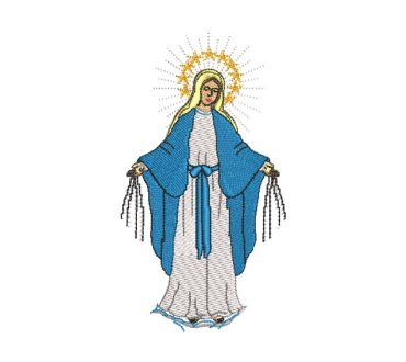 Virgen Maria Diseños de Bordados Religiosos