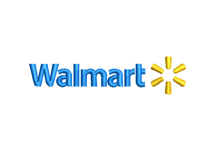 Walmart Logo Diseños de Bordado