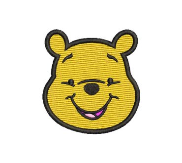 Winnie the Pooh Face Embroidery Designs