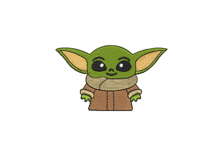 Yoda Infantil Star Wars Diseños de Bordado